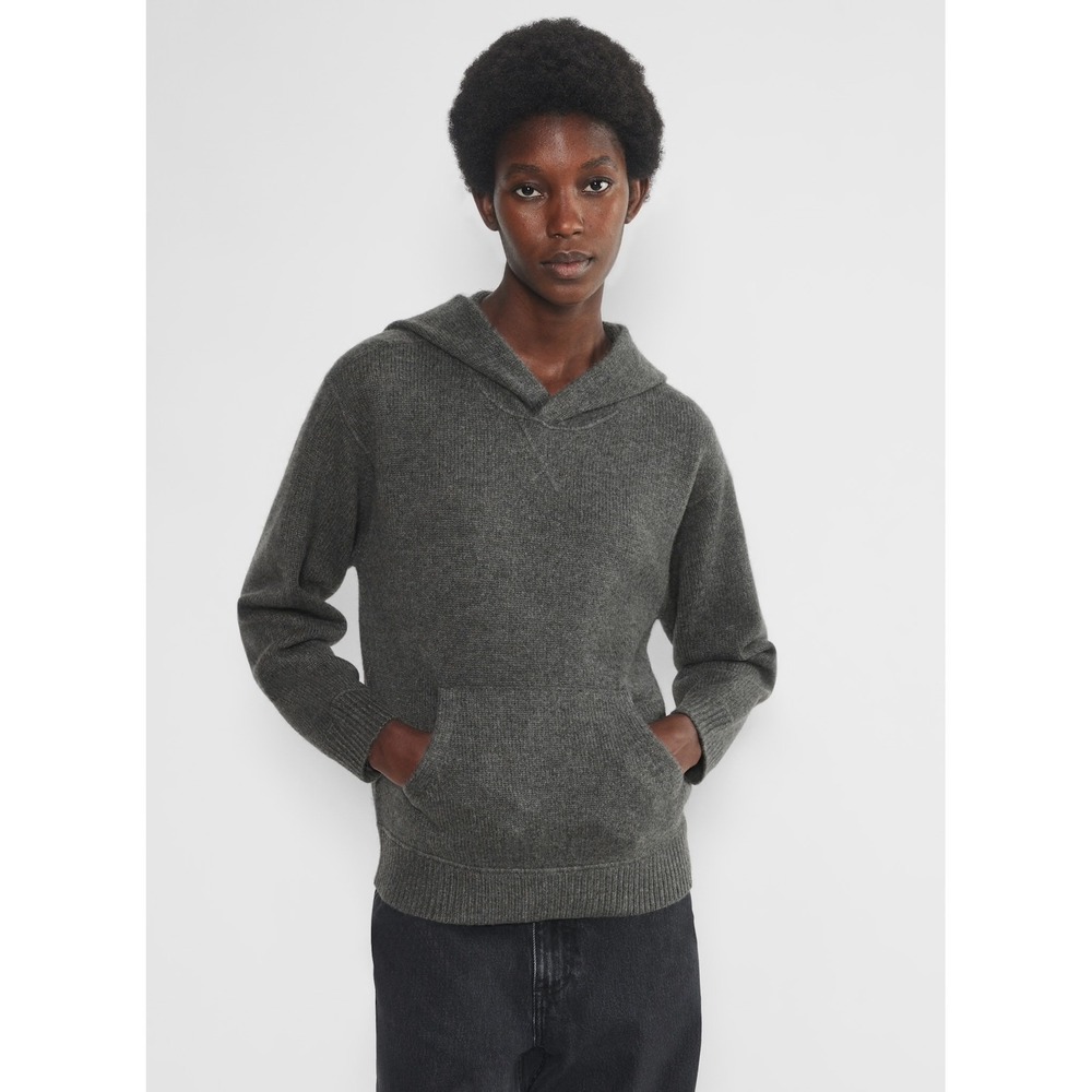 TNA‎ Aritzia Womens Bobby Merino Wool Blend Grey Cozy Gorpcore Hoodie Size M
